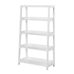 Front left view of Sloane White Bookcase