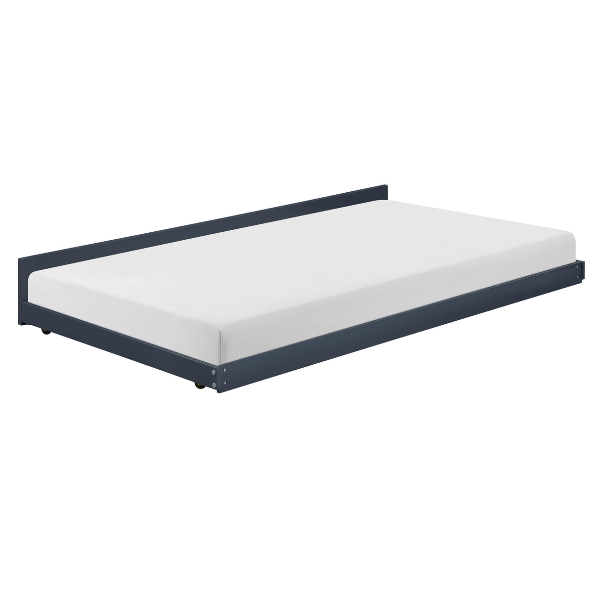 Back view of Sloane Navy Trundle