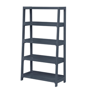 Front left view of Sloane Navy Bookcase