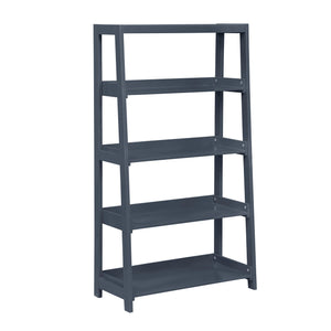 Front right view of Sloane Navy Bookcase