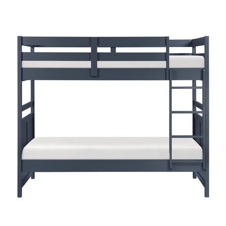 Sloane Navy Twin Over Twin Bunk Bed QK1101791