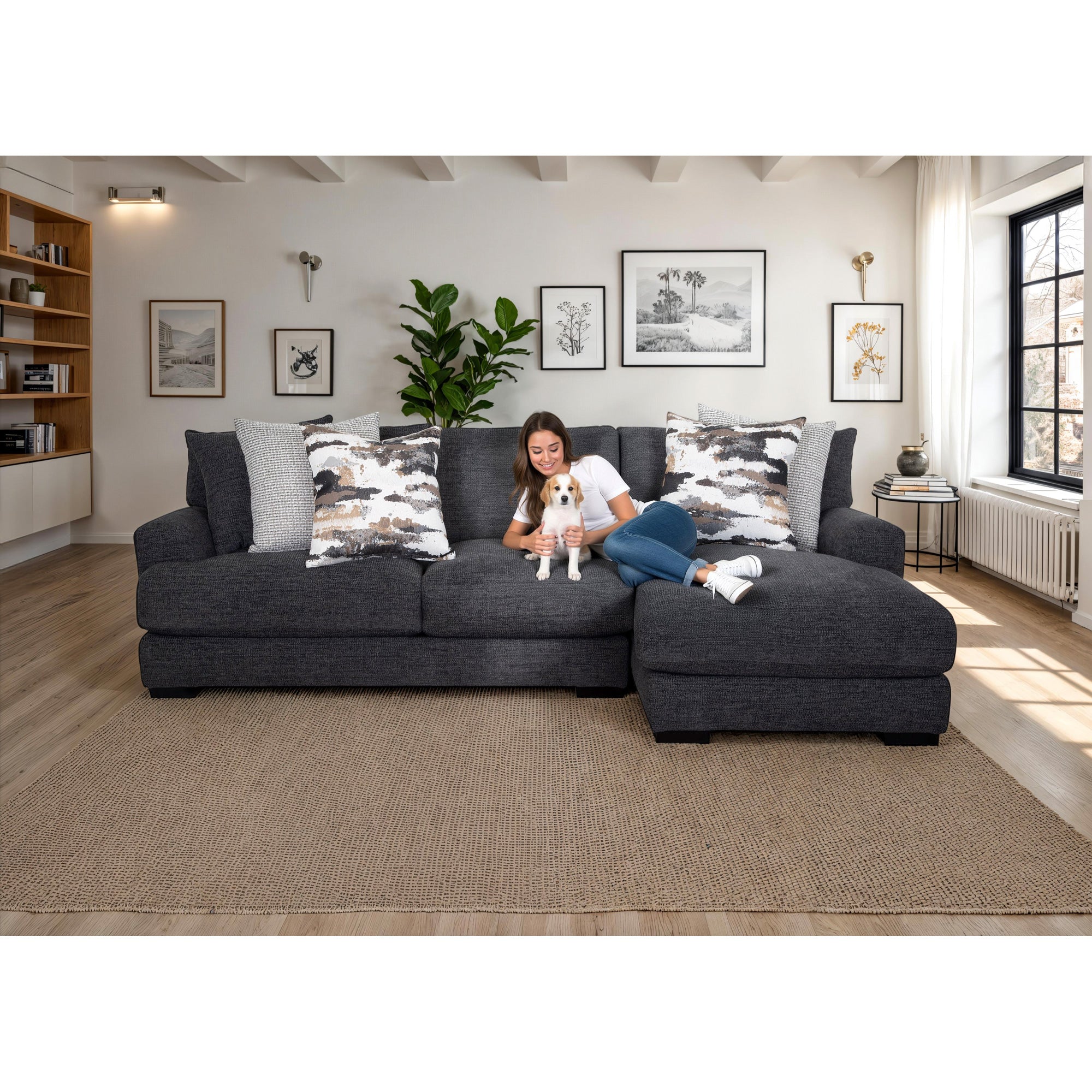 Wake 2 Piece Right Chaise Sofa - Thumbnail 3