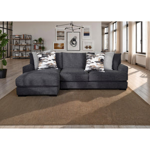 Room setting 2 featuring Vale Slate 2 Piece Left Chaise Sofa