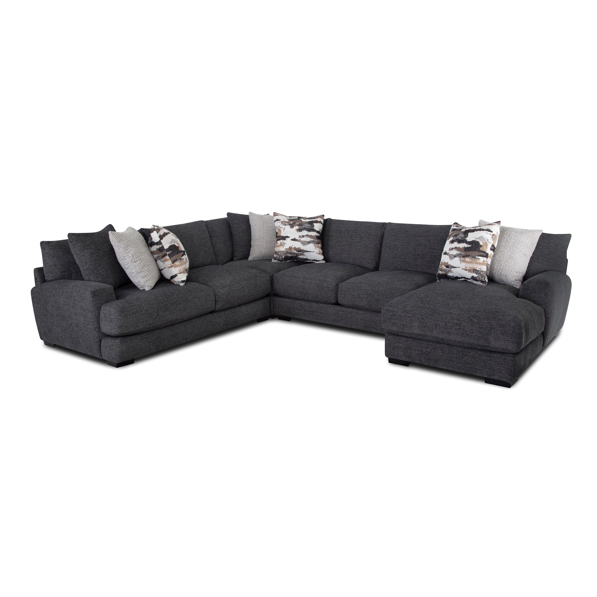 Wake 4 Piece Right Chaise Sectional - Thumbnail 4
