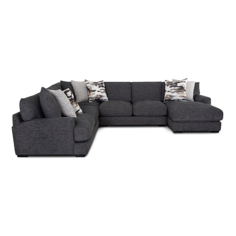 Vale Slate 4 Piece Right Chaise Sectional QK1101974