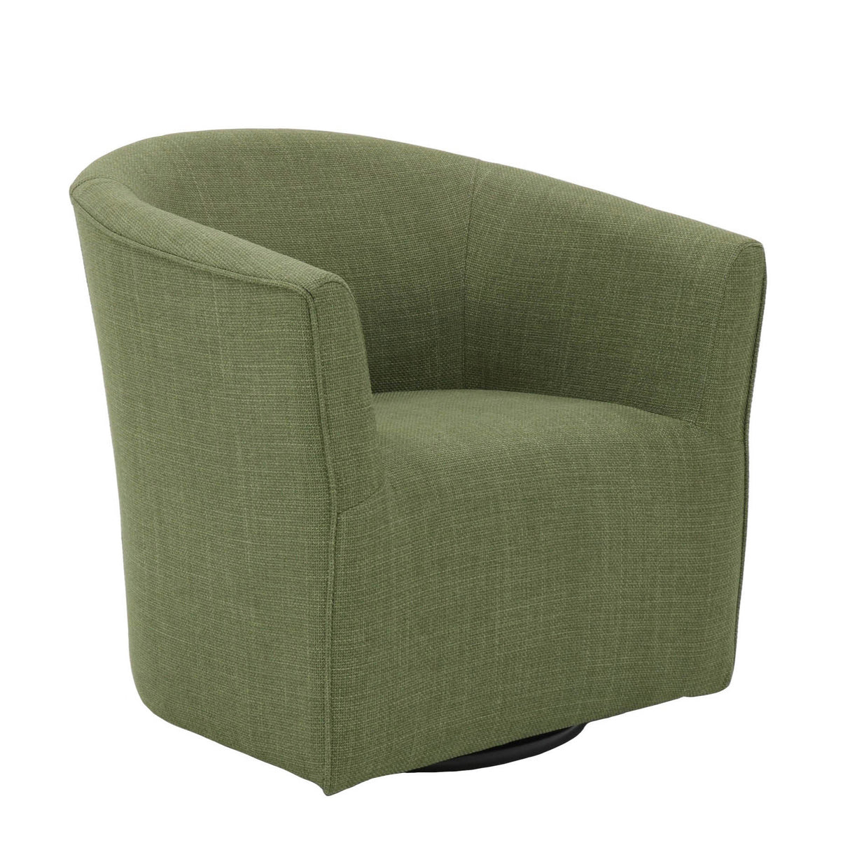 Front right view of Sutton Moss Swivel Accent Chair