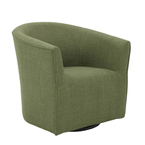 Front right view of Sutton Moss Swivel Accent Chair