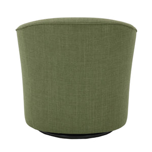 Back view of Sutton Moss Swivel Accent Chair