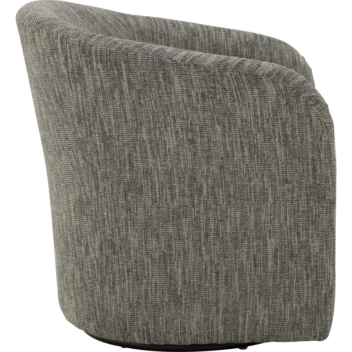 Side view of Tub Charcoal Swivel Chair