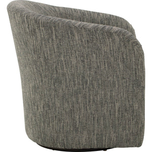 Side view of Tub Charcoal Swivel Chair