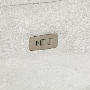 Detail view of Primrose Hill Silver Power Reclining Sofa