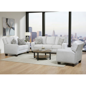 A room setting featuring Primrose Hill Silver Power Reclining Sofa