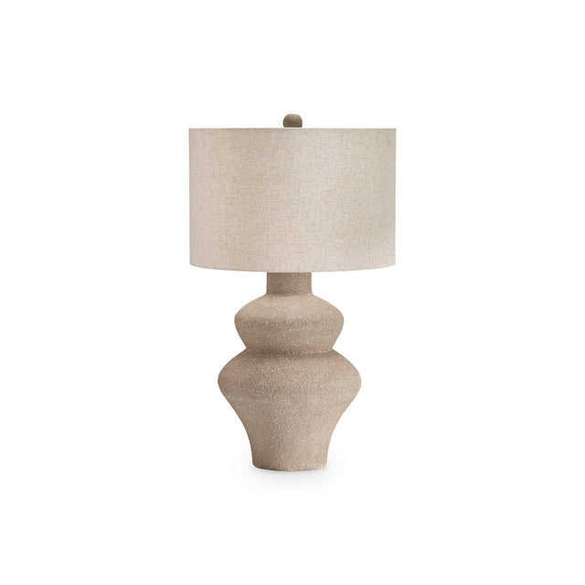 Side view of Jossleigh Beige Table Lamp