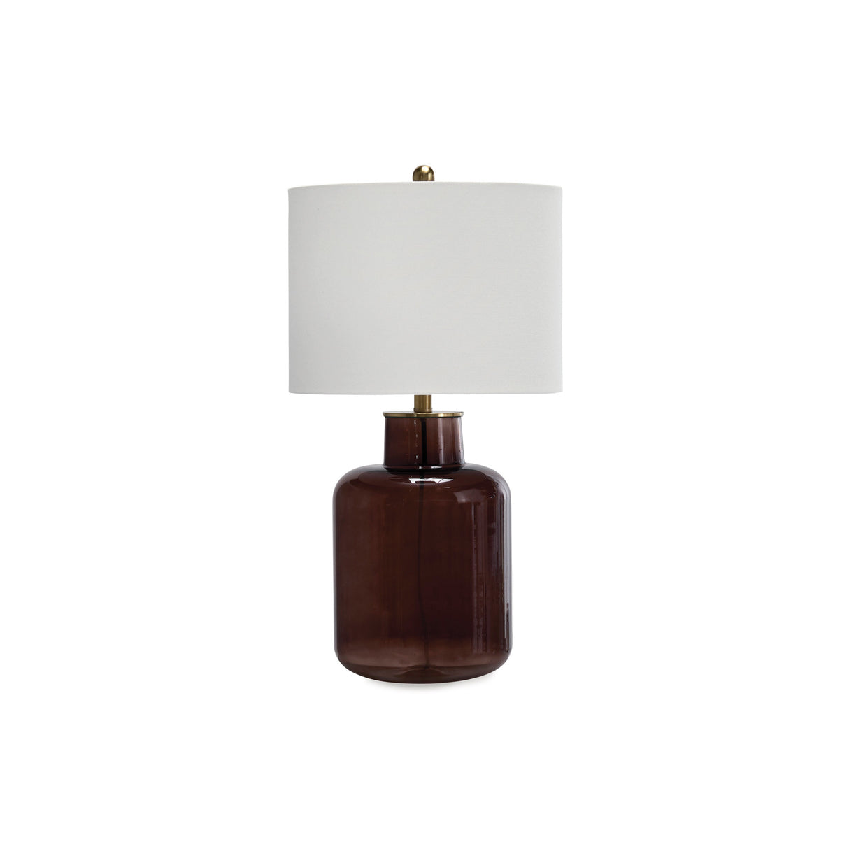 Side view of Mette BrownTable Lamp