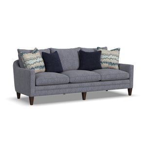 Front right view of Eleanora Blue Sofa