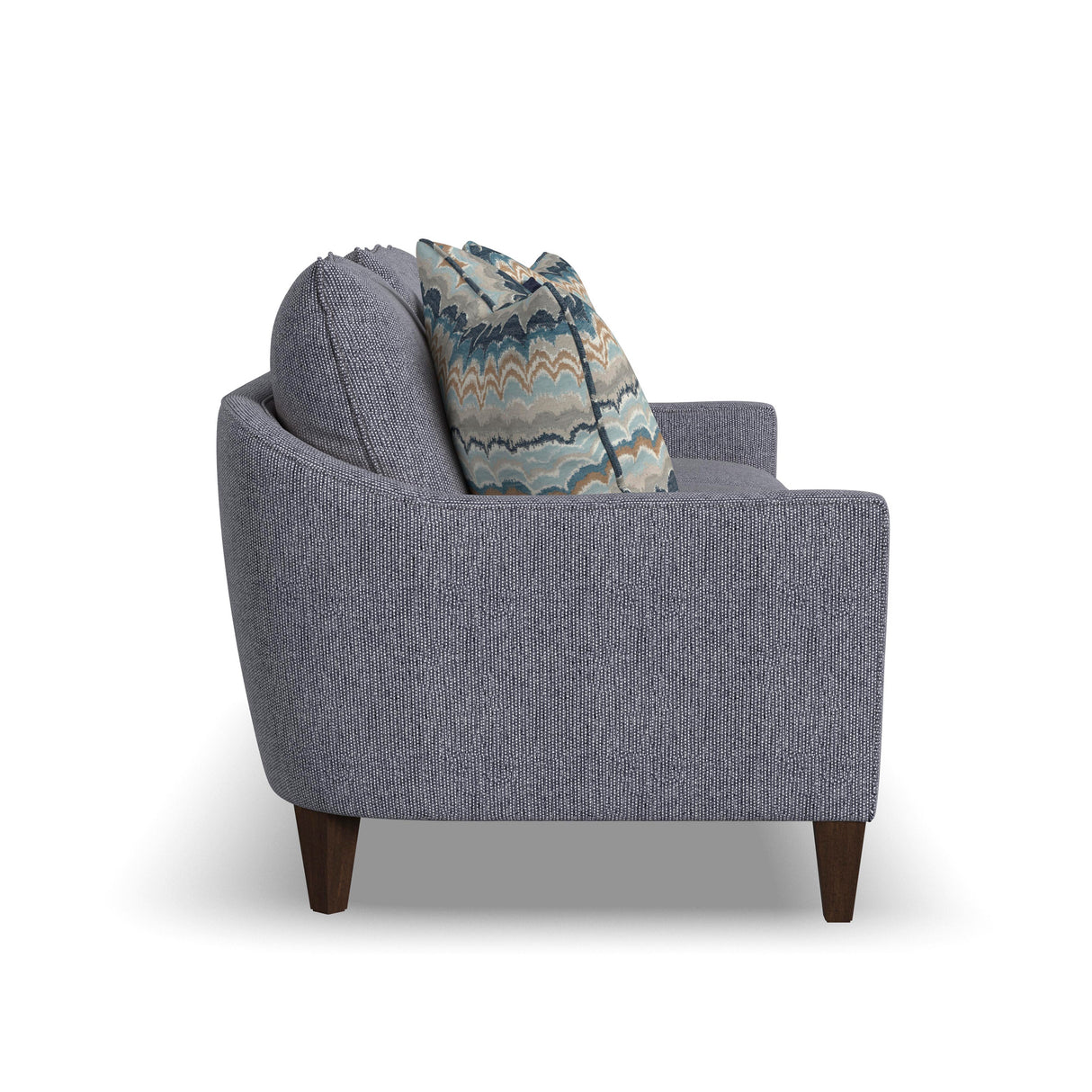 Side view of Eleanora Blue Sofa
