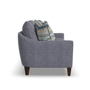 Side view of Eleanora Blue Sofa