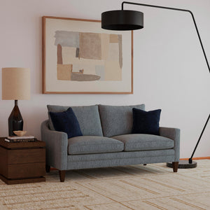 A room setting featuring Eleanora Blue Loveseat