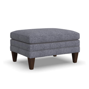 Back view of Eleanora Blue Ottoman