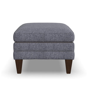 Side view of Eleanora Blue Ottoman