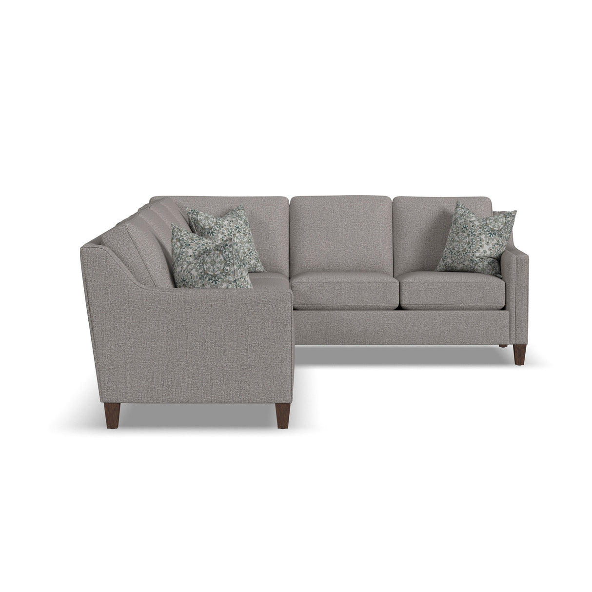 Front right view of Finley Timber 2 Piece Left Sofa Sectional