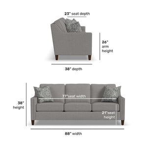 Detail view of Finley Timber Sofa