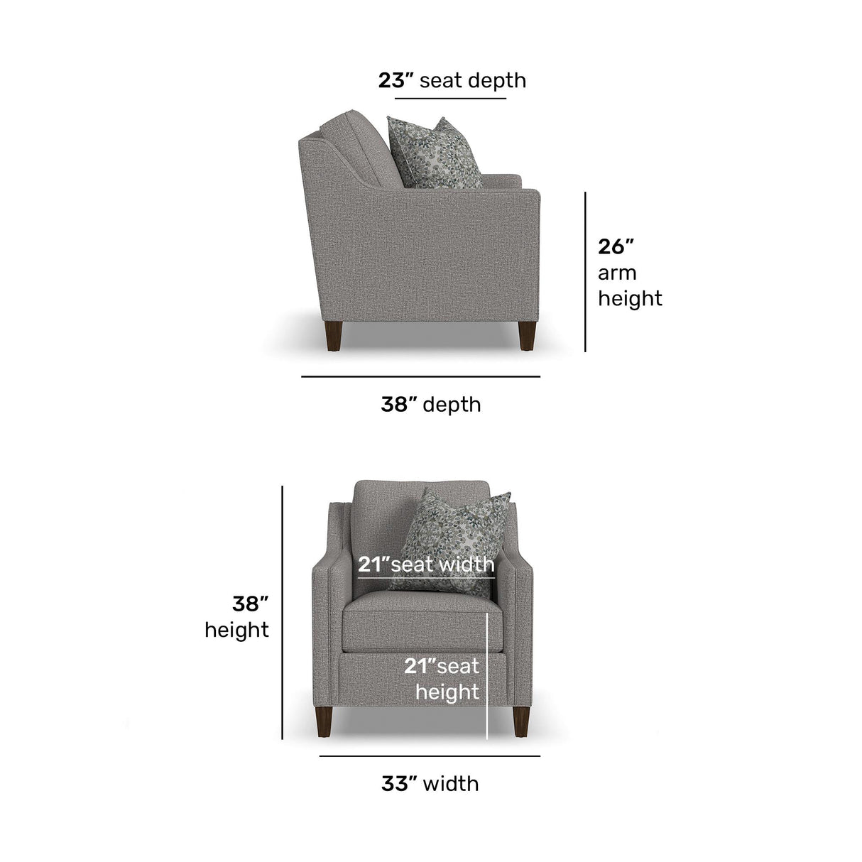Detail view of Finley Timber Chair