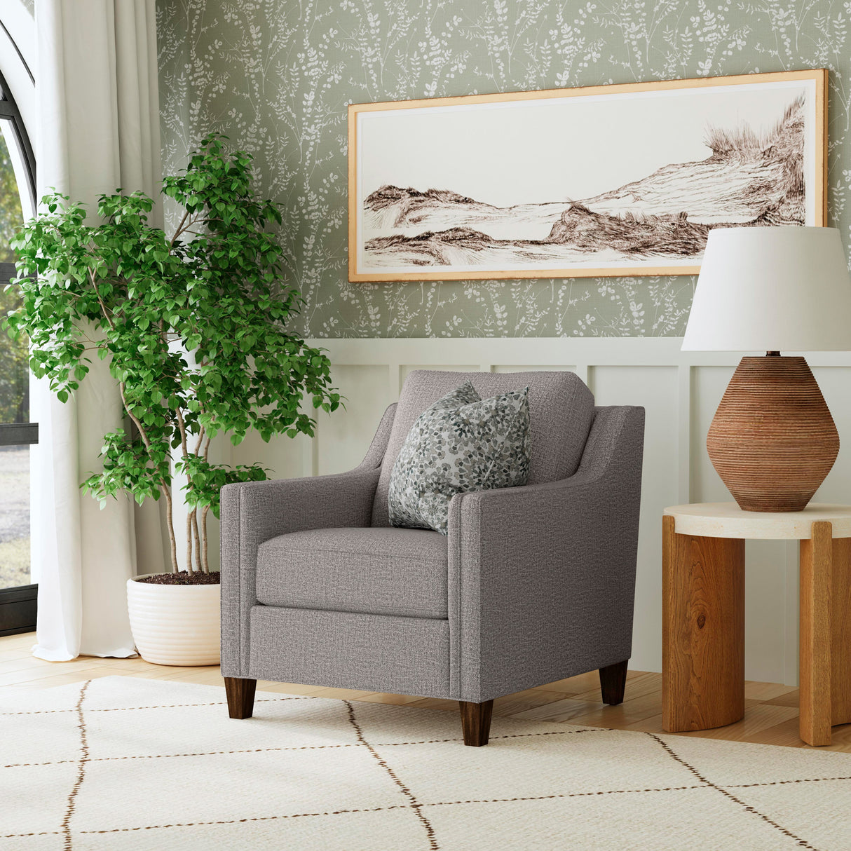 A room setting featuring Finley Timber Chair