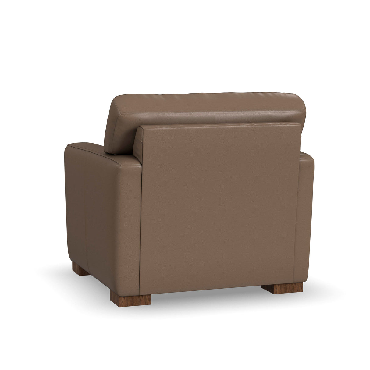 Back view of Bryant Dark Stone Leather Chair