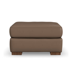 Bryant Dark Stone Leather Ottoman QK1103825