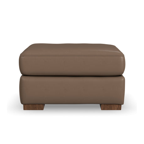 Bryant Dark Stone Leather Ottoman QK1103825