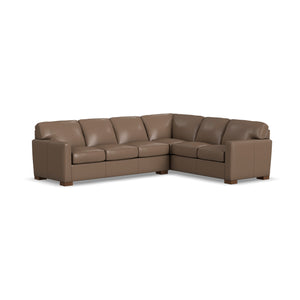 Bryant Dark Stone Leather 2 Piece Left Sofa Sectional QK1103842