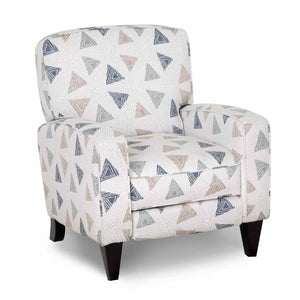Front right view of Elsa Indigo High Leg Recliner