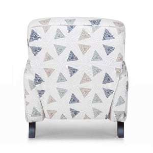 Back view of Elsa Indigo High Leg Recliner