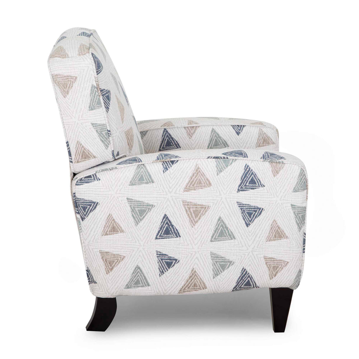 Side view of Elsa Indigo High Leg Recliner