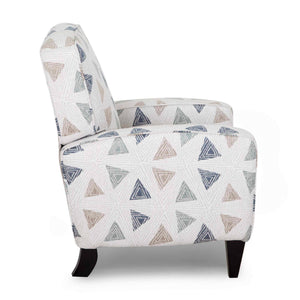 Side view of Elsa Indigo High Leg Recliner