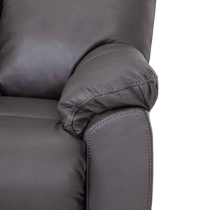 Detail view of Kodiak Iron Leather Power Rocking Recliner