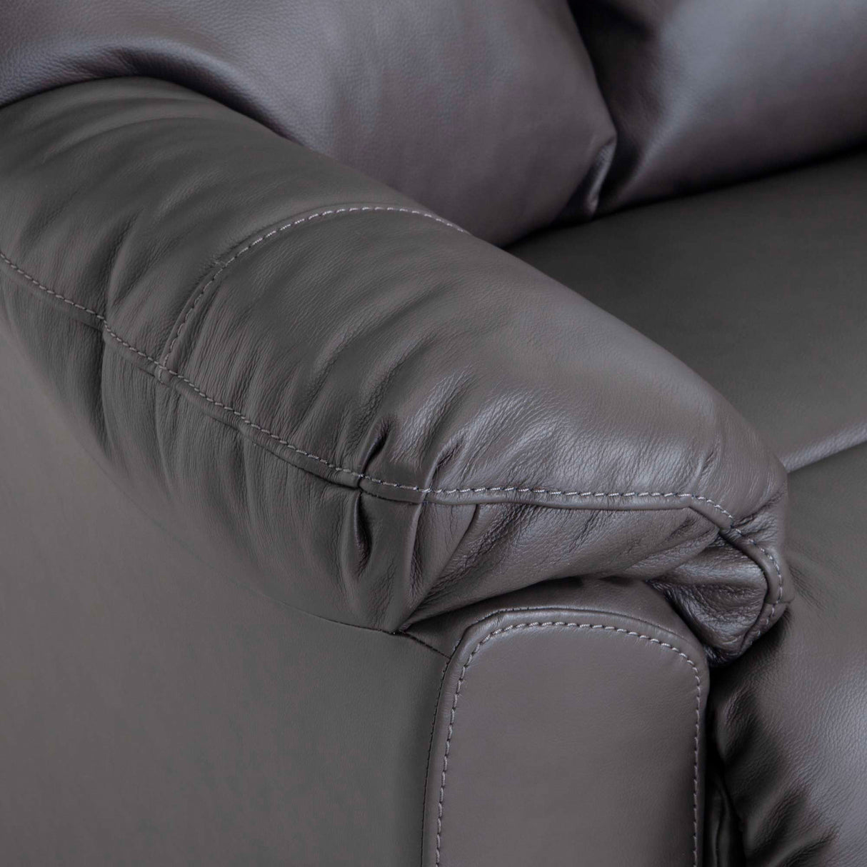 Detail view 2 of Kodiak Iron Leather Power Rocking Recliner