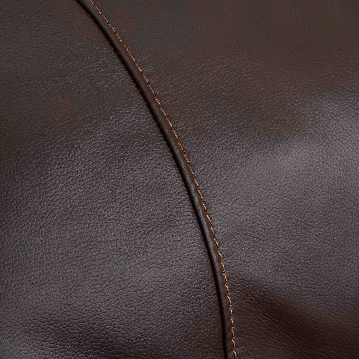 Detail view of Kodiak Coffee Leather Power Rock Recliner