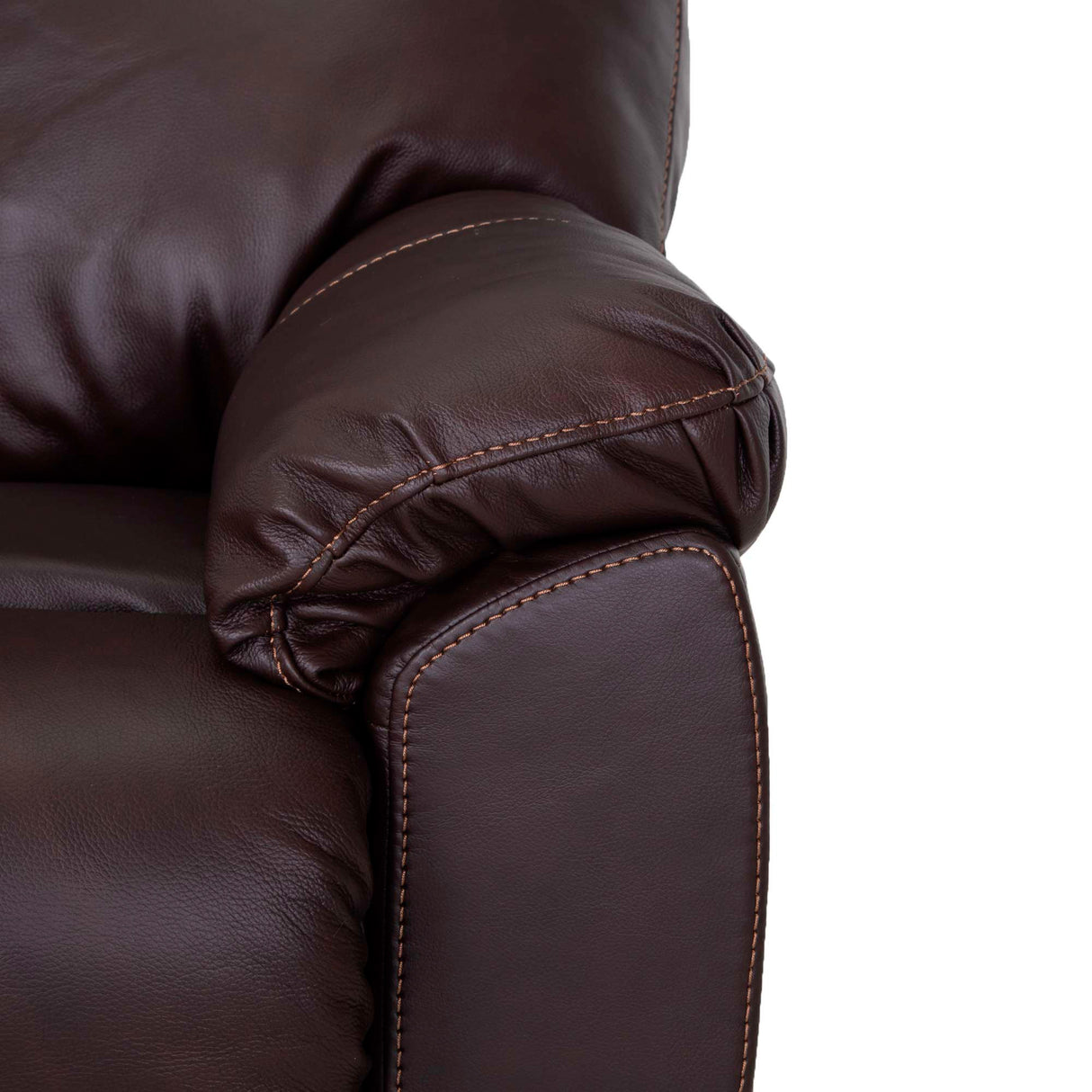 Detail view 2 of Kodiak Coffee Leather Power Rock Recliner