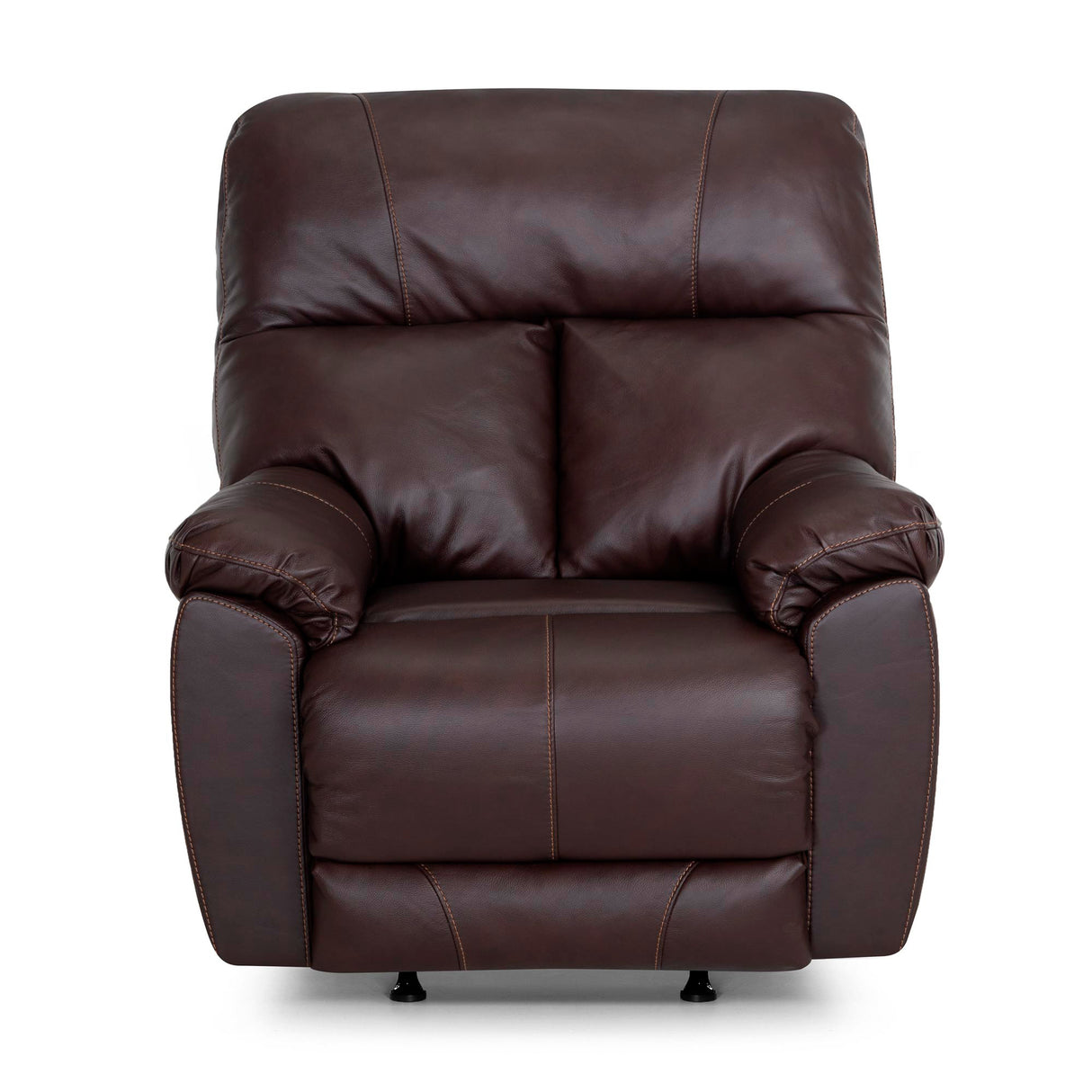 Kodiak Coffee Leather Power Rock Recliner QK1103849