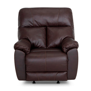 Kodiak Coffee Leather Power Rock Recliner QK1103849