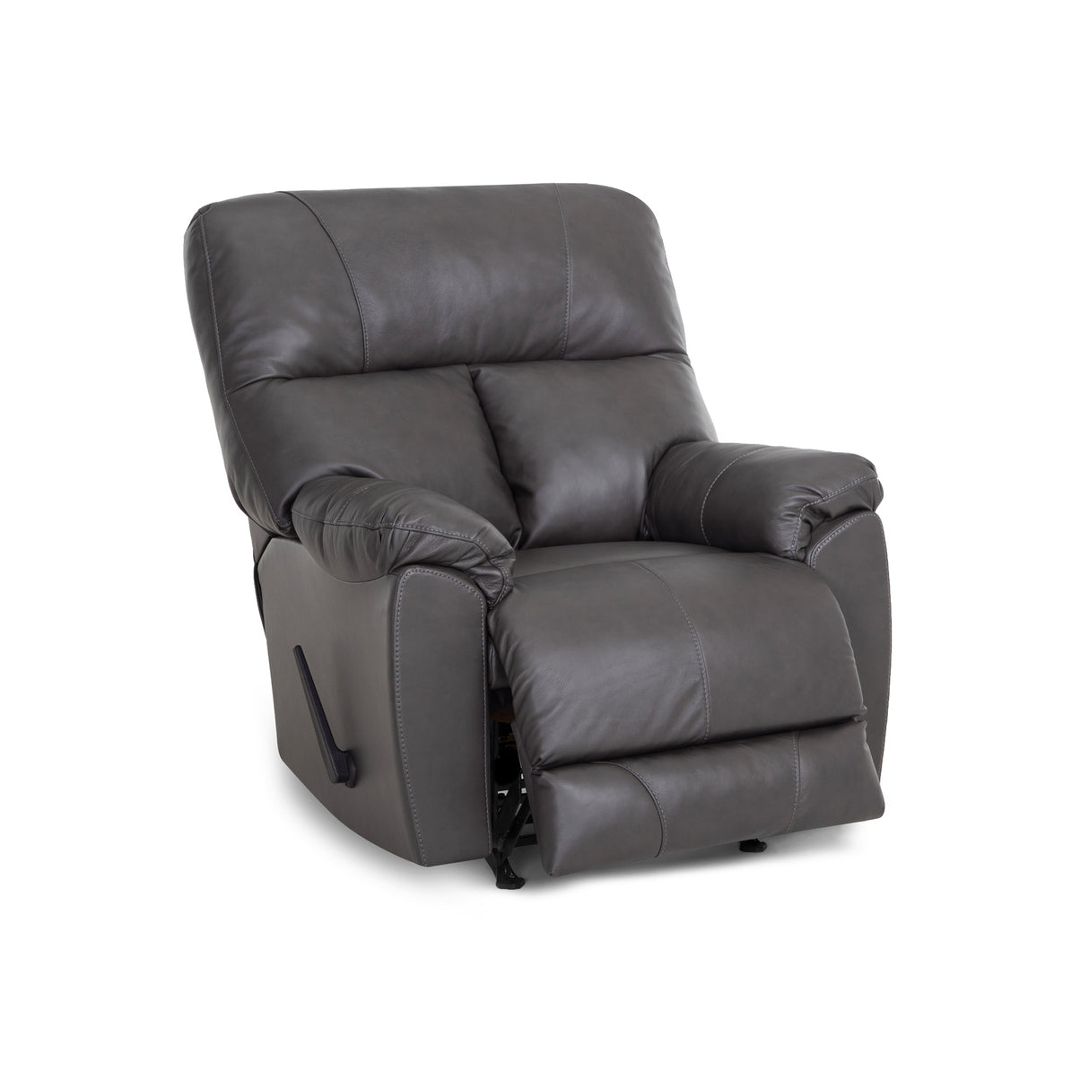 Extended view of Kodiak Iron Leather Rocking Recliner