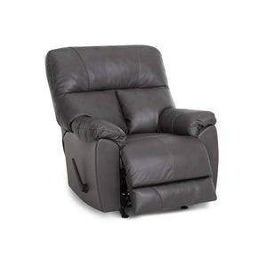 Extended view of Kodiak Iron Leather Rocking Recliner