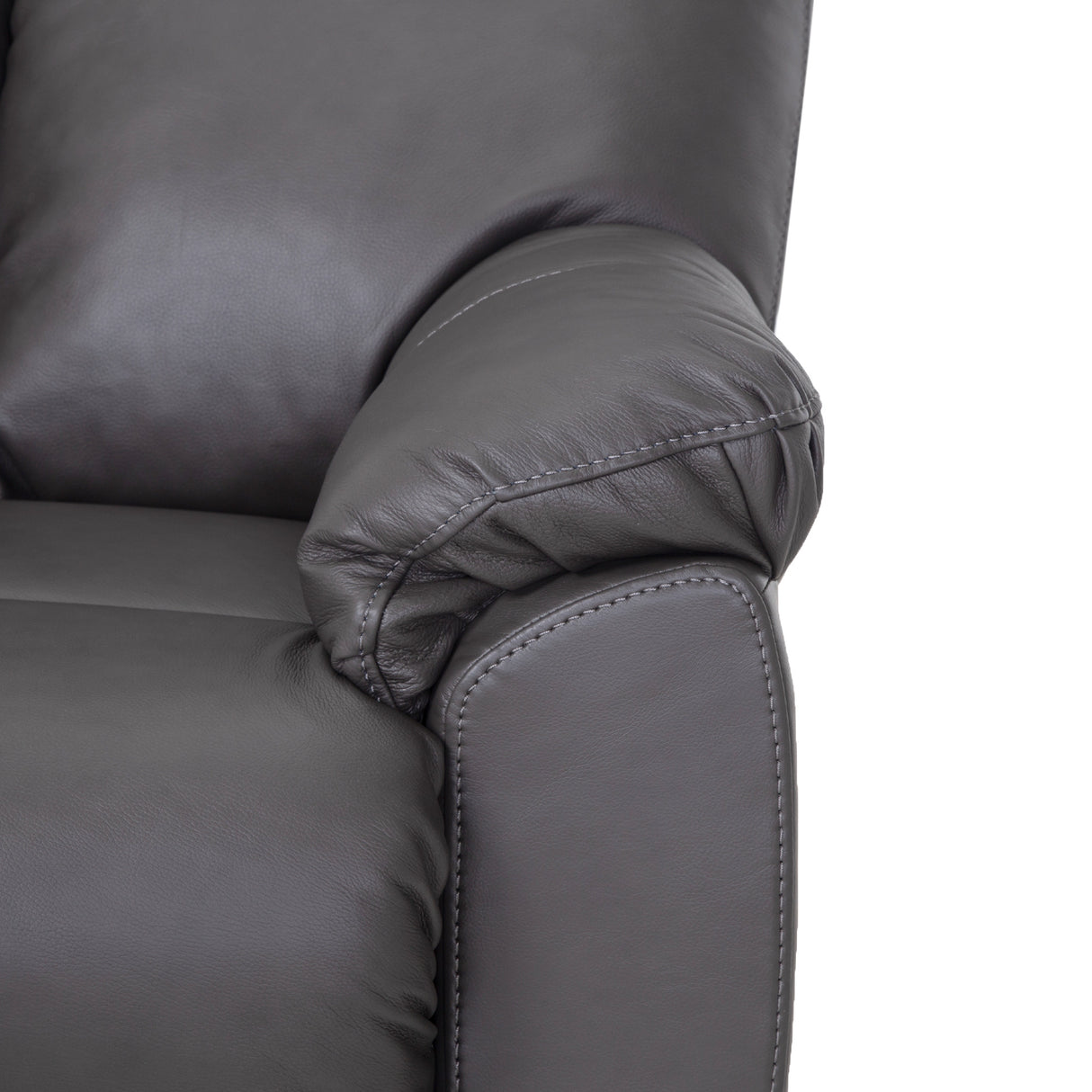 Detail view 2 of Kodiak Iron Leather Rocking Recliner