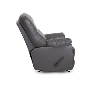 Side view of Kodiak Iron Leather Rocking Recliner