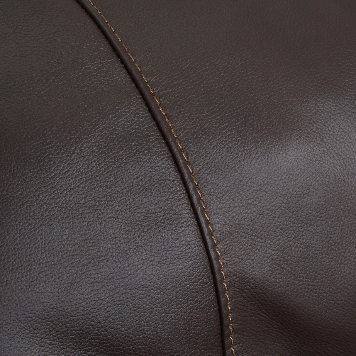 Detail view of Kodiak Coffee Leather Rocking Recliner