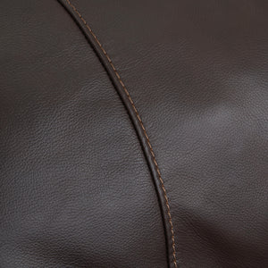 Detail view of Kodiak Coffee Leather Rocking Recliner