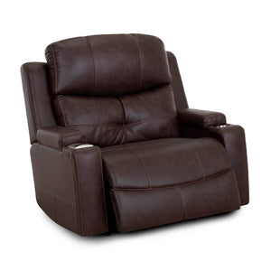 Extended view of Sultan Coffee Power Oversized Rocker Recliner