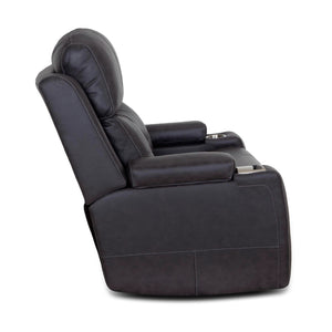 Side view of Sultan Storm Power Oversized Rocker Recliner